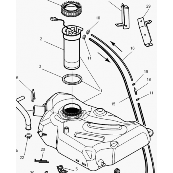 Kuro matuoklis Kuro bakas Microcar MC1/MC2, MGO 1/2, M8, F8C, Ligier JS RC, Flex