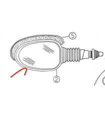 GALINIO VAIZDO VEIDRODĖLIS AIXAM 500.4, 721, 741, 751, SCOUTY, CITY, ROADLINE, CROSSLINE (DEŠINYSIS IR KAIRYSIS)