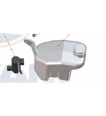 Bocal Lave glace aixam city, crossline, coupé (sensation range) Minauto access