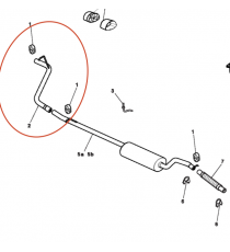 Galinis išmetimo vamzdis Microcar MGO2 , M8 , F8C / Ligier js rc