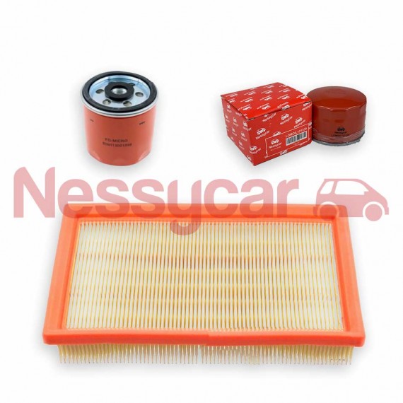 Ligier techninės priežiūros rinkinys KIT ENTRETIEN MOTEUR LOMBARDINI FOCS AVANT 2004 (3 filtrai)